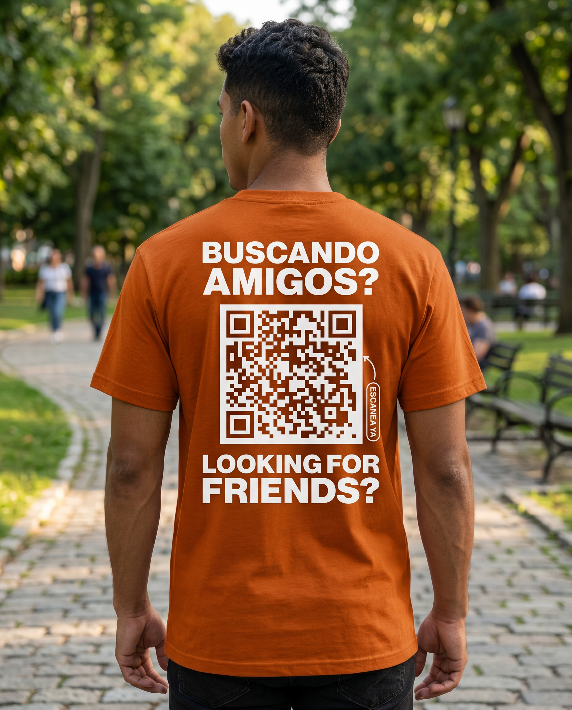 Classic QR Shirt Men - HeyInterests
