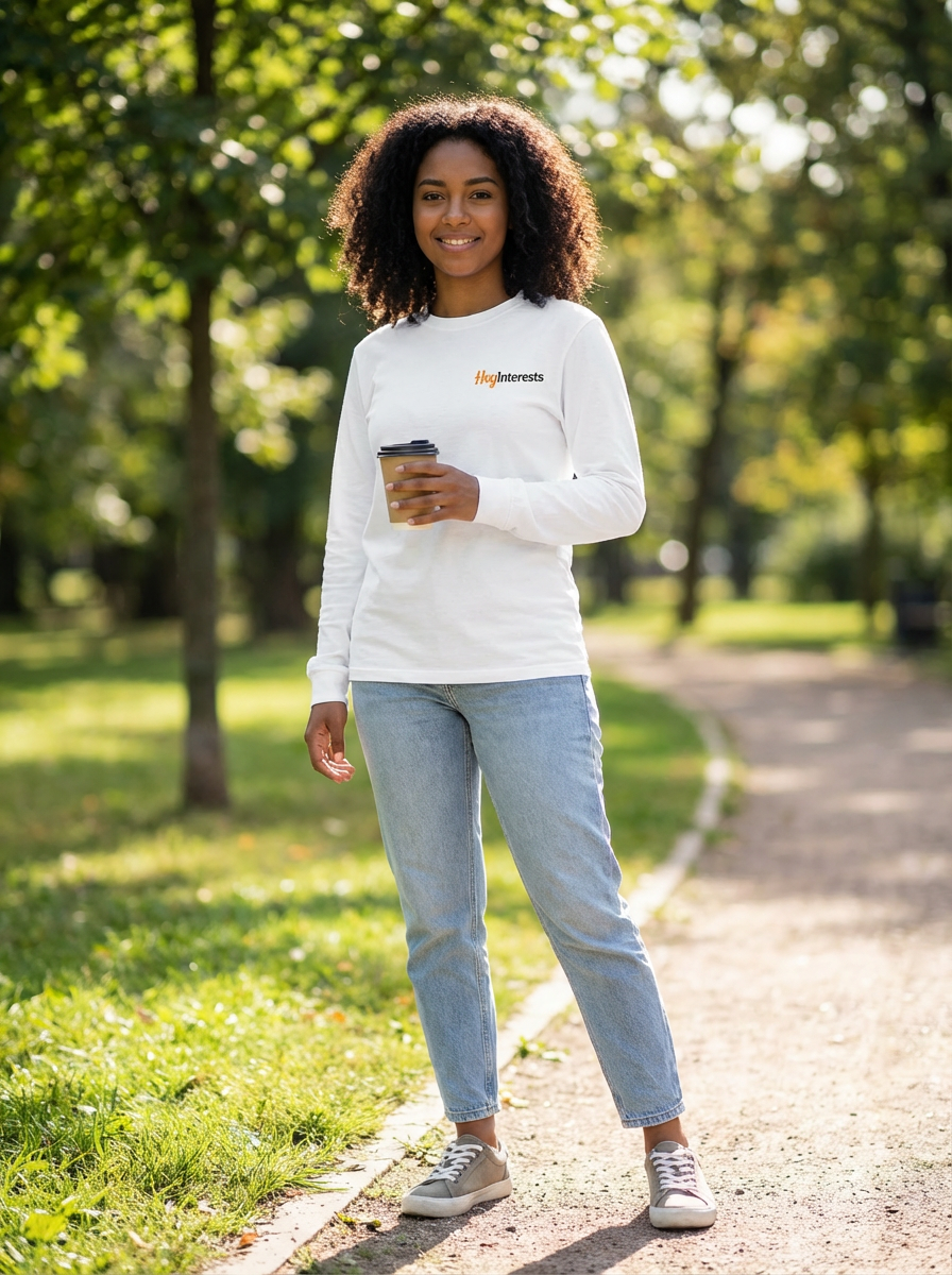 Camisa clásica de manga larga para mujer - HeyInterests
