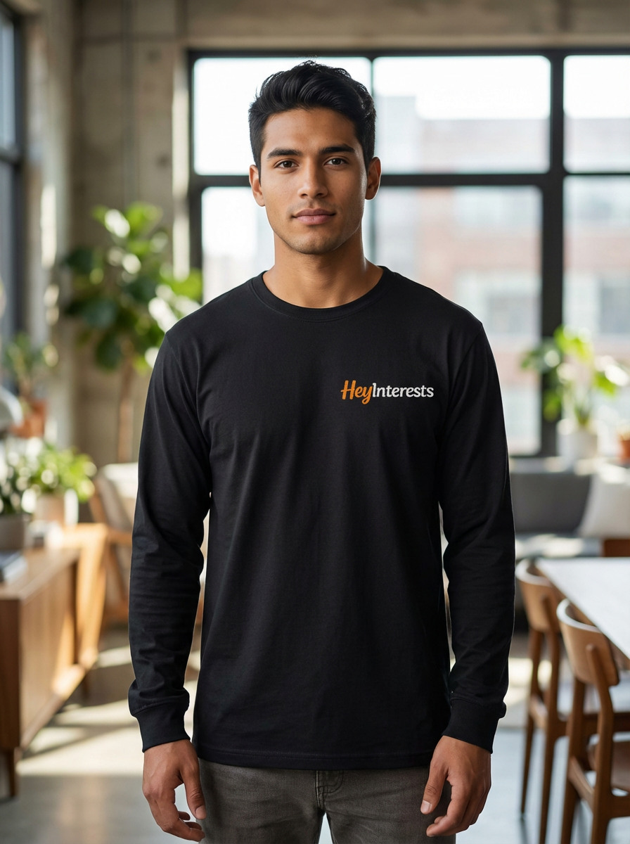 Classic Long Sleeve Shirt Men - HeyInterests