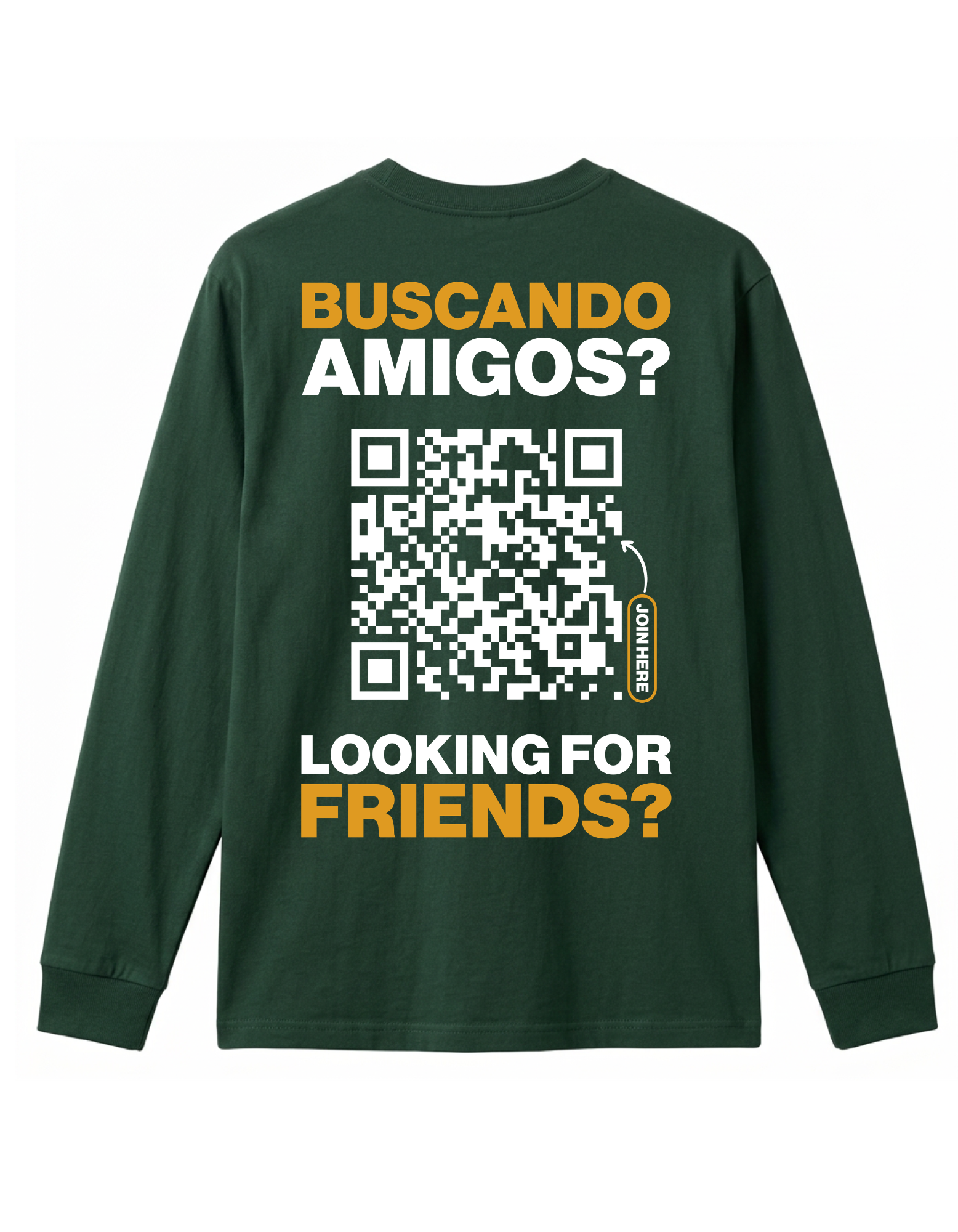 Classic QR Long Sleeve Shirt Men - HeyInterests