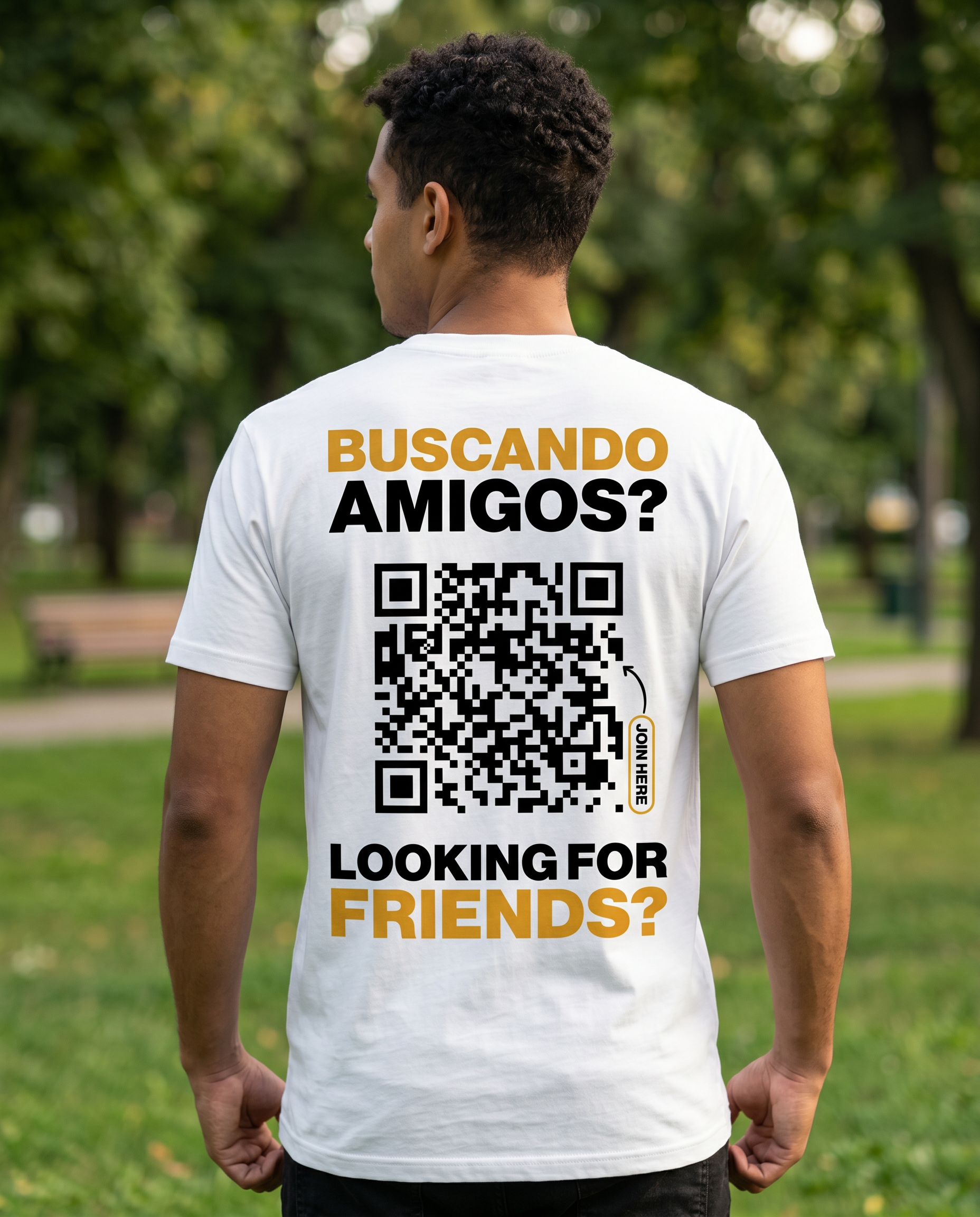 Classic QR Shirt Men - HeyInterests