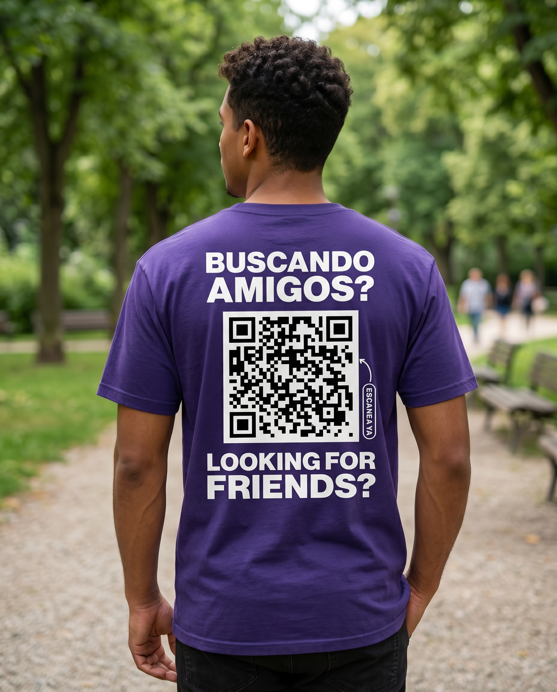 Classic QR Shirt Men - HeyInterests