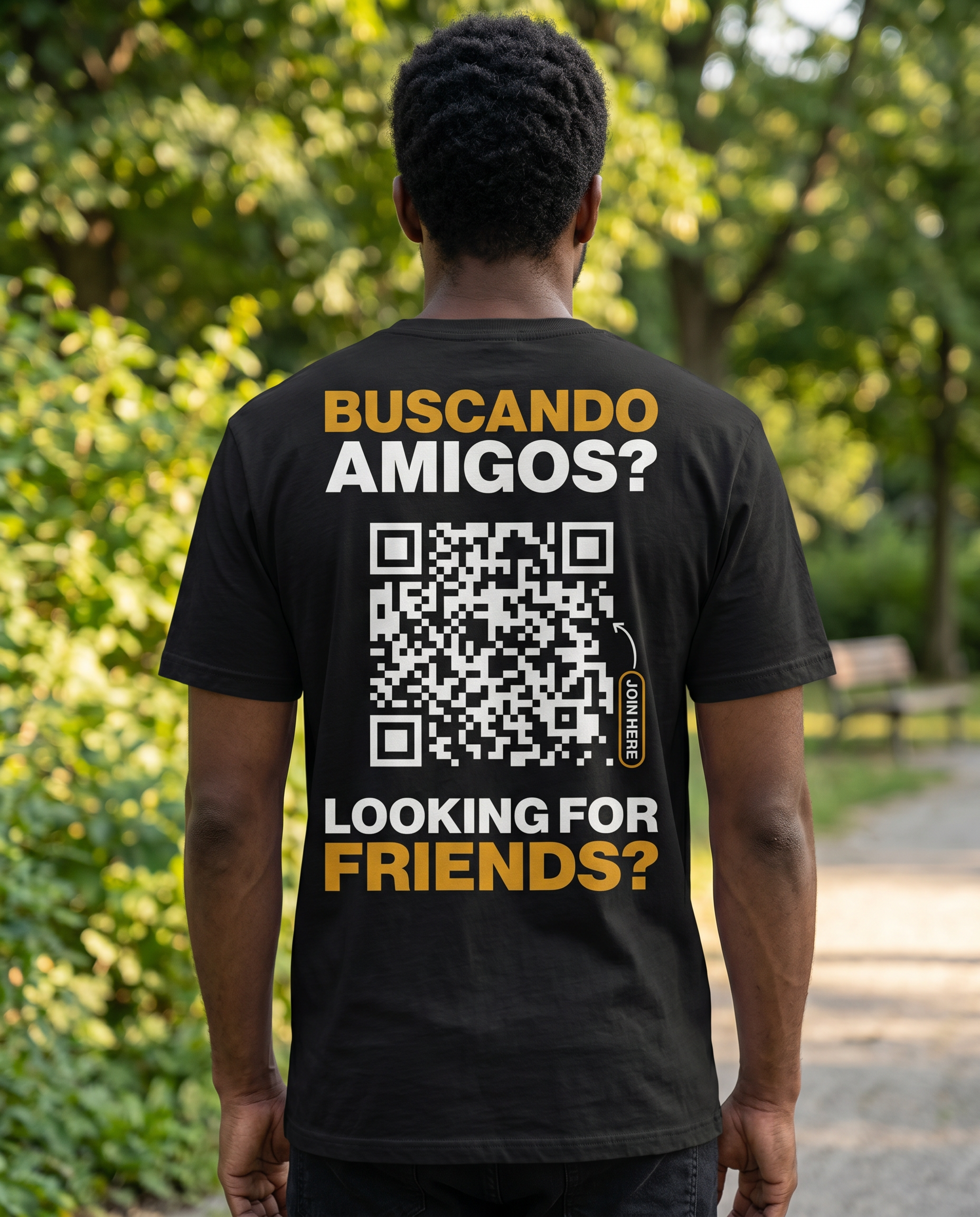 Classic QR Shirt Men - HeyInterests