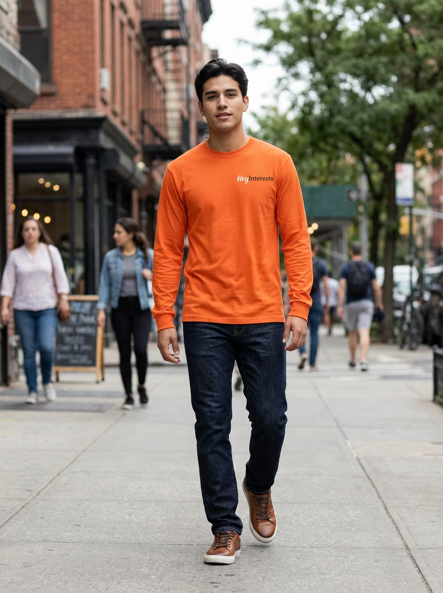 Classic Long Sleeve Shirt Men - HeyInterests