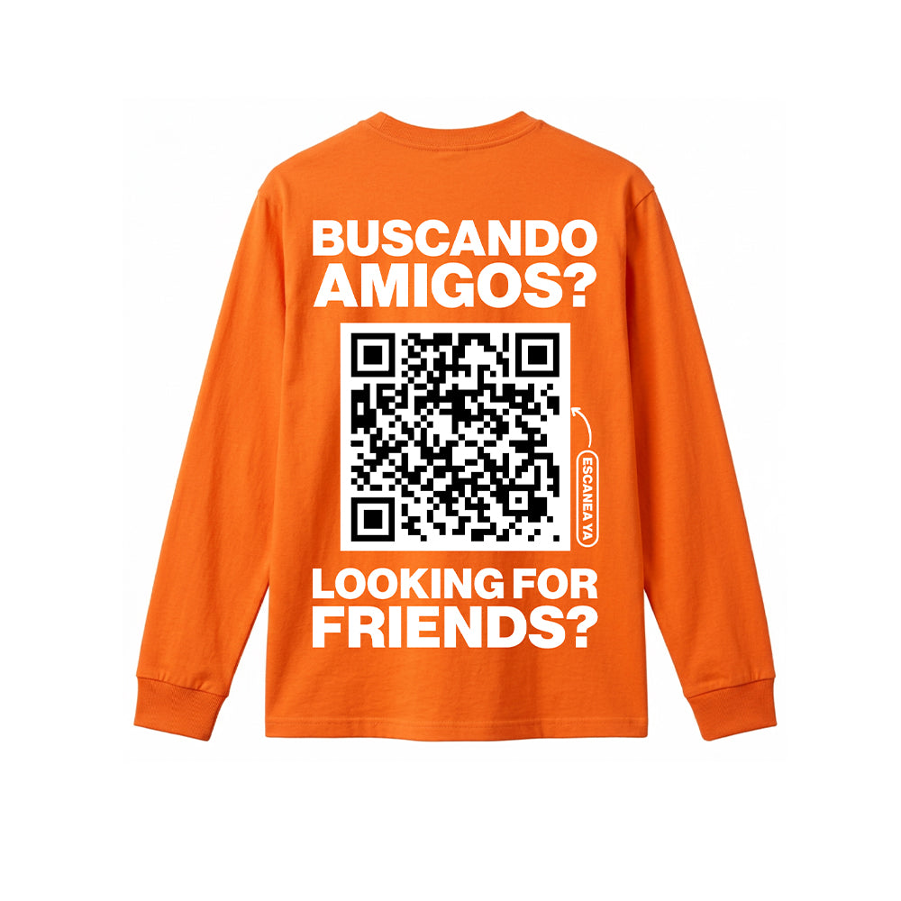 Classic QR Long Sleeve Shirt Men - HeyInterests